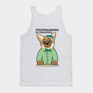 Programmer In Training Siamese Cat Tank Top